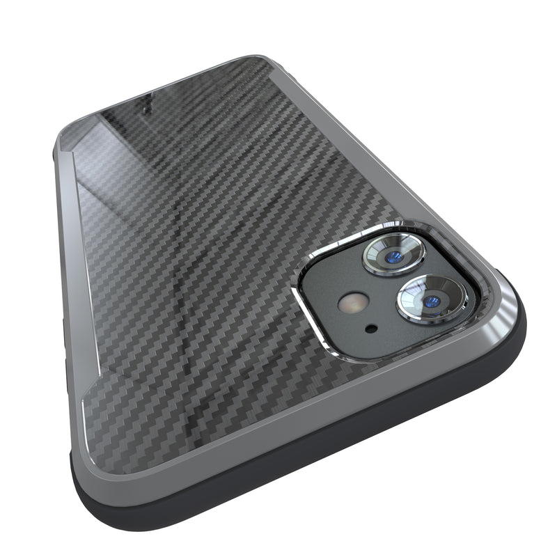 Designed for iPhone 11 Case with Carbon Fiber Pattern, 12ft. Drop Tested, Wireless Charging Compatible - Black