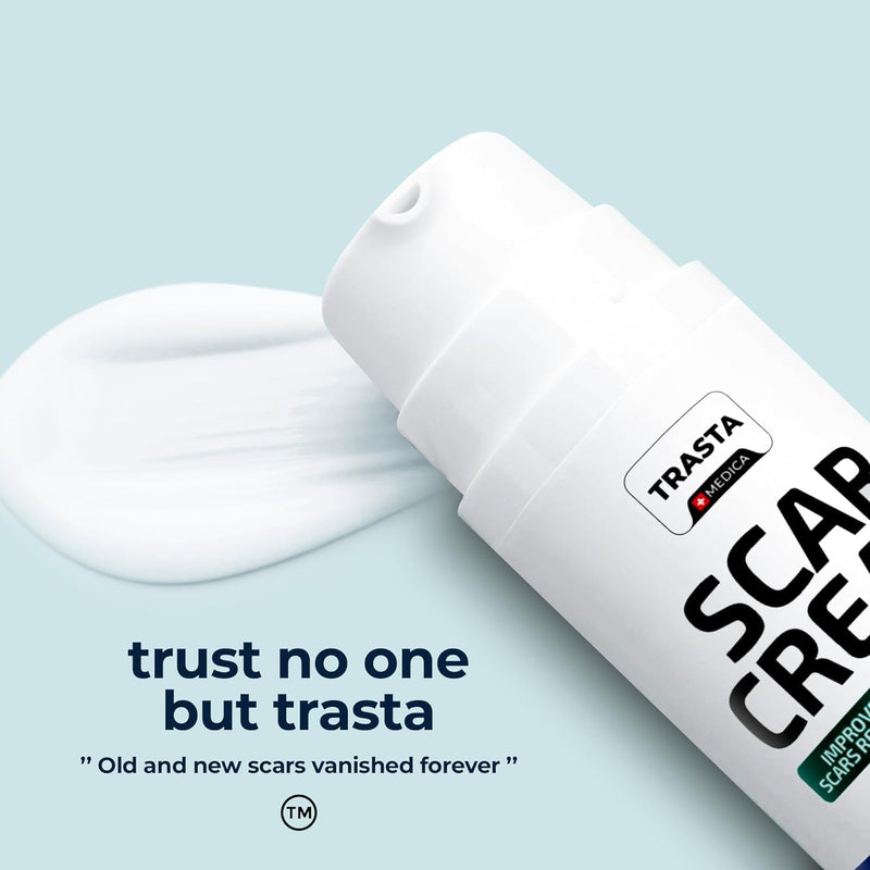 Silicone Scar Cream for Surgical and Bug Bite Scar Remover 0.73 Fl Oz - Scar Cream for New & Old Scars, C-Section and Burns - Vitamin E, Retinol and Allantoin
