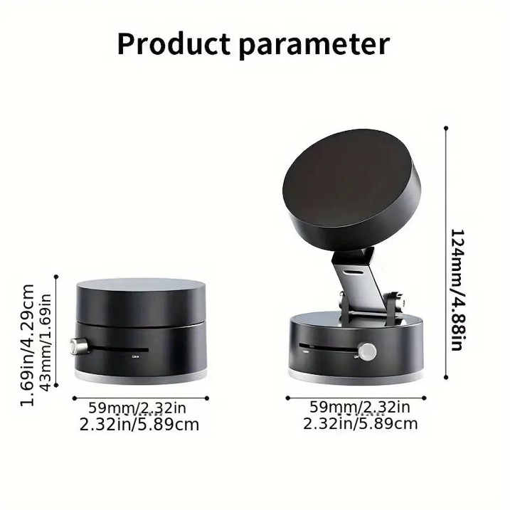 Multifunctional Foldable Magnetic Vacuum Suction Phone Holder – Adjustable & Portable Stand for Kitchen, Office & Home Use