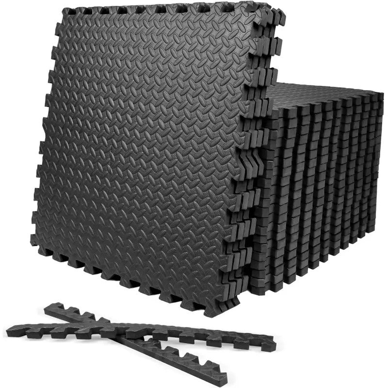 24PCS 24x24in 96 SQ. FT Premium Interlocking EVA Foam Puzzle Exercise Floor Mats – Non-Slip, Waterproof