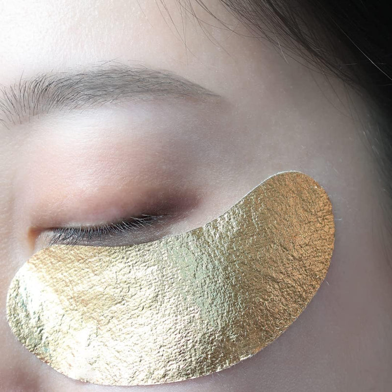 Under Eye Mask for Dark Circles and Puffiness, 24K Gold Foil Eye Mask, Skincare Under Eye Patches, Under Eye Collagen Masks - 7 Pairs Under Eye Pads