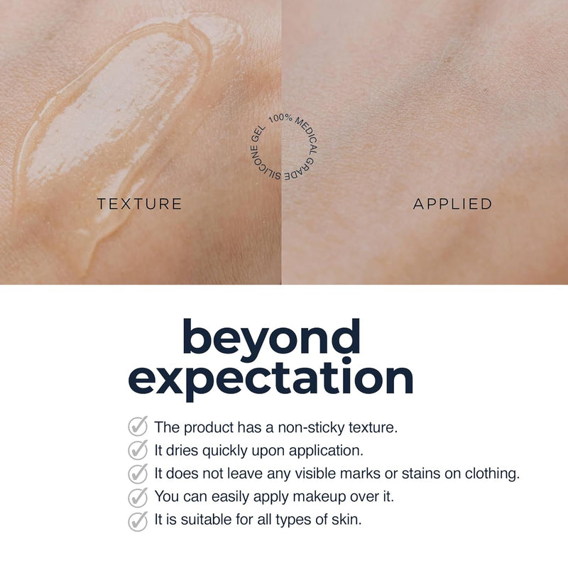 Advanced Scar Gel -Extract Aloe-Silicone Gel for Scars-New Old Scars for Surgical Scars,Stretch Marks,Burn,Keloid,C-Section,Acne, 1oz (30g)