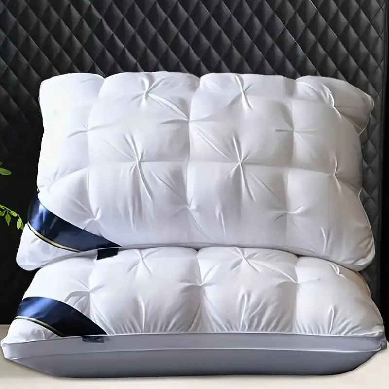 2 pcs Luxury Hotel Quality Pillow: 19x29 Inches, Premium Down Alternative Fill