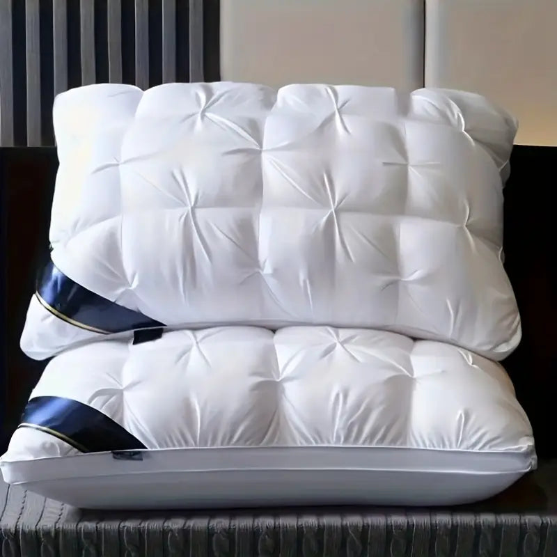 2 pcs Luxury Hotel Quality Pillow: 19x29 Inches, Premium Down Alternative Fill