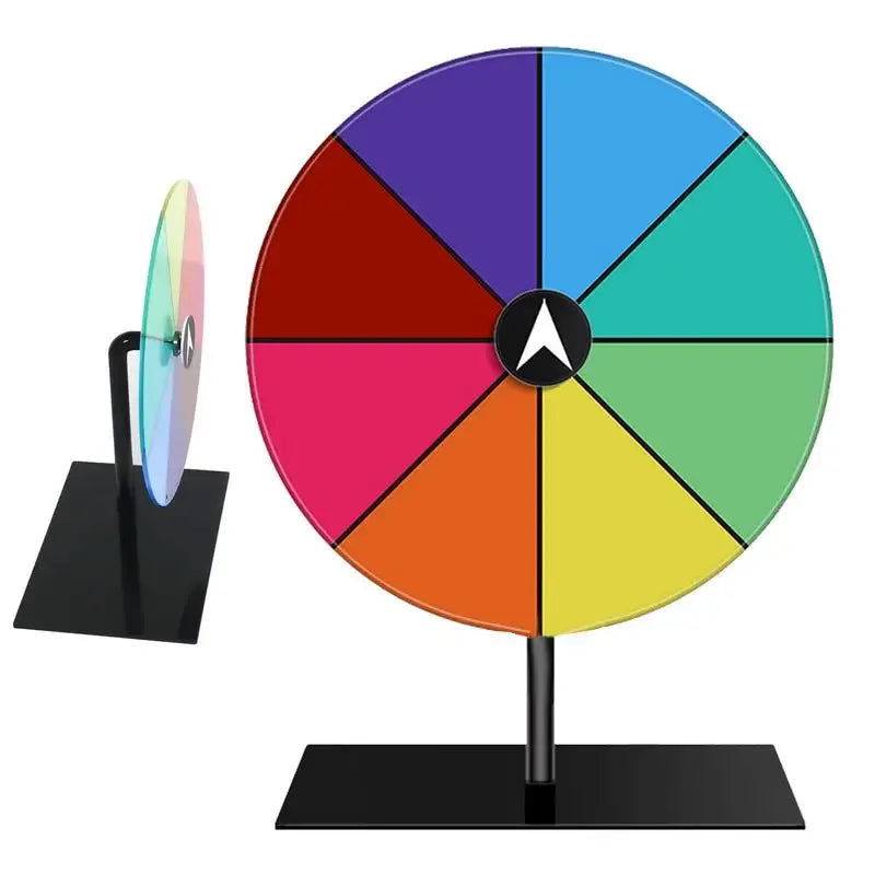 Dry Erase Prize Wheel Spinner – Tabletop Spin Game for Giveaways & Events