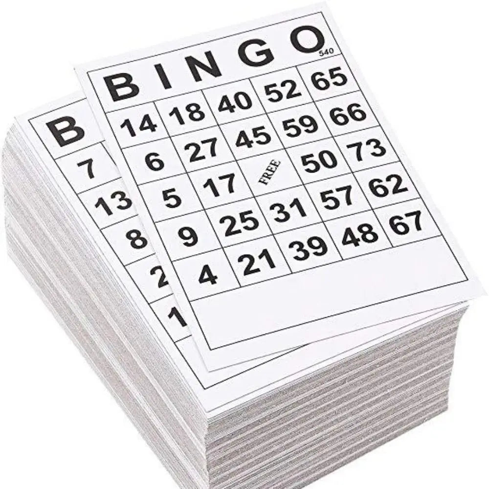 Reusable Bingo Cards Set – Number Game Accessories for Family & Party Fun