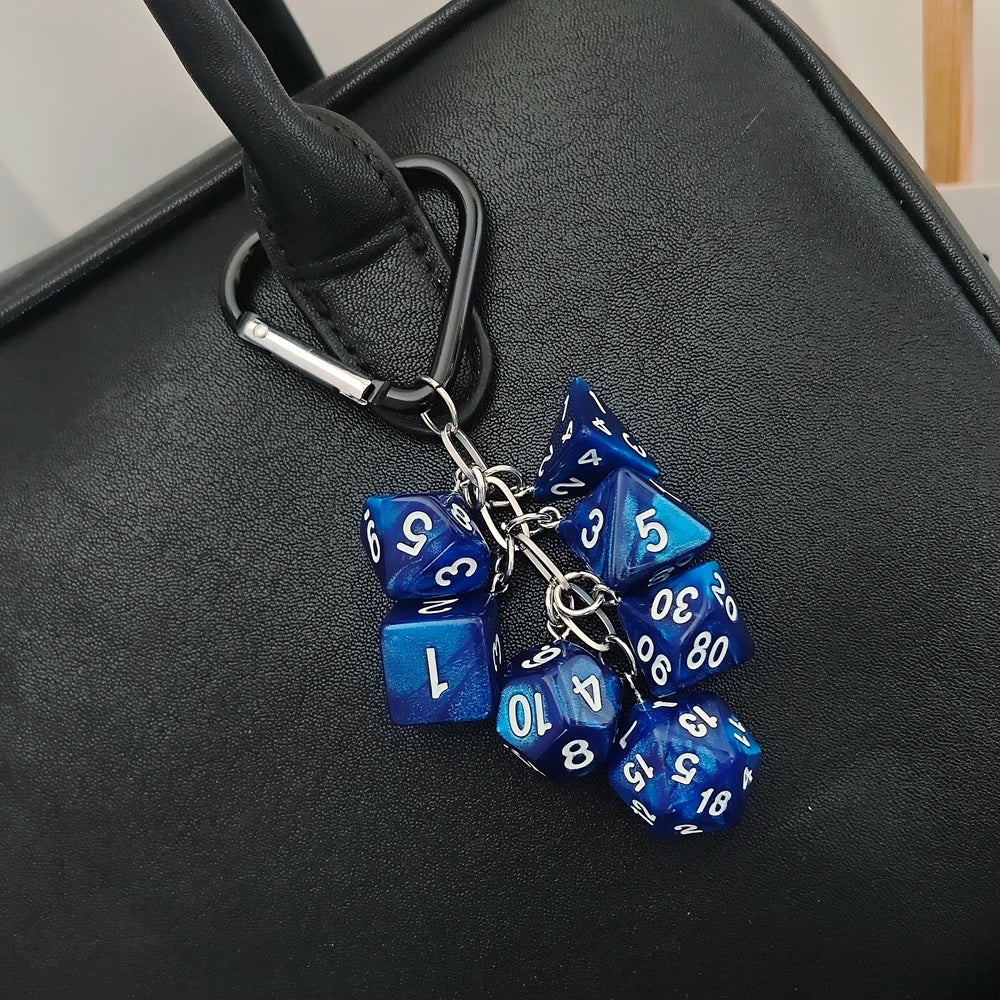 Gambling Dice Keychain – Vegas Style Lucky Charm Key Ring Gift for Men