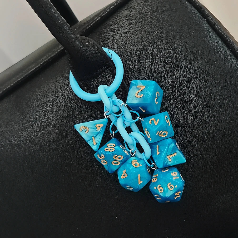 Gambling Dice Keychain – Vegas Style Lucky Charm Key Ring Gift for Men
