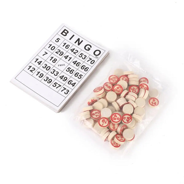 Reusable Bingo Cards Set – Number Game Accessories for Family & Party Fun