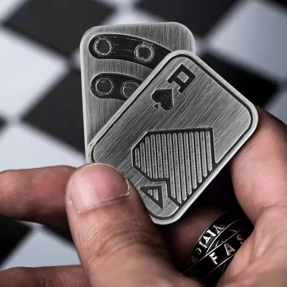 Skull Metal Fidget Slider – Magnetic Stress Relief EDC Toy for Adults