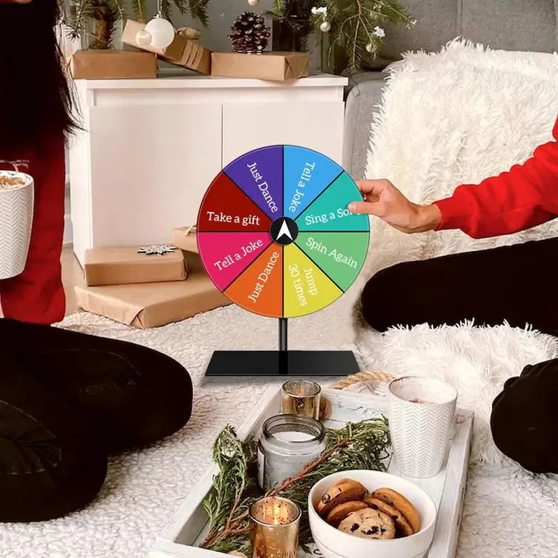 Dry Erase Prize Wheel Spinner – Tabletop Spin Game for Giveaways & Events
