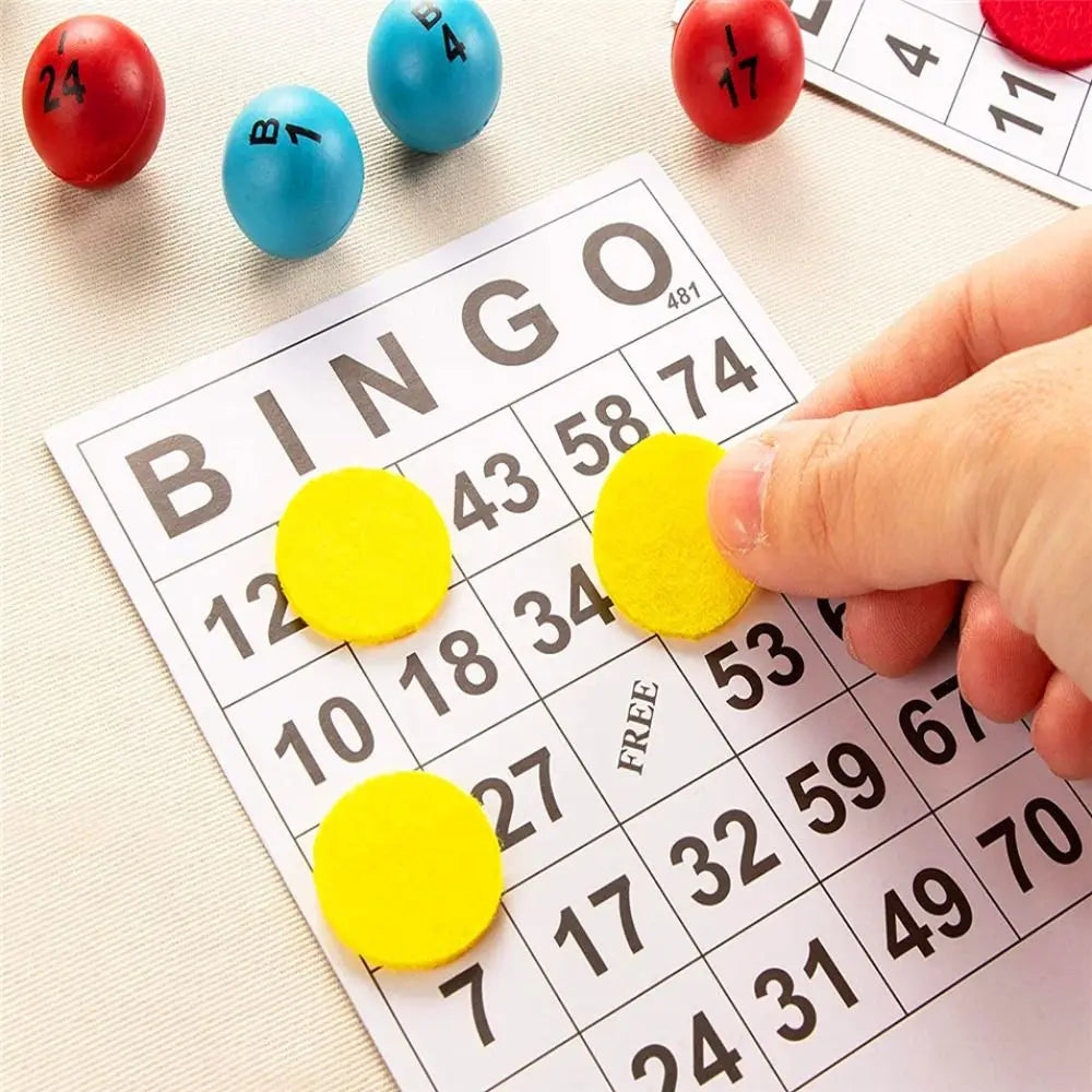 Reusable Bingo Cards Set – Number Game Accessories for Family & Party Fun
