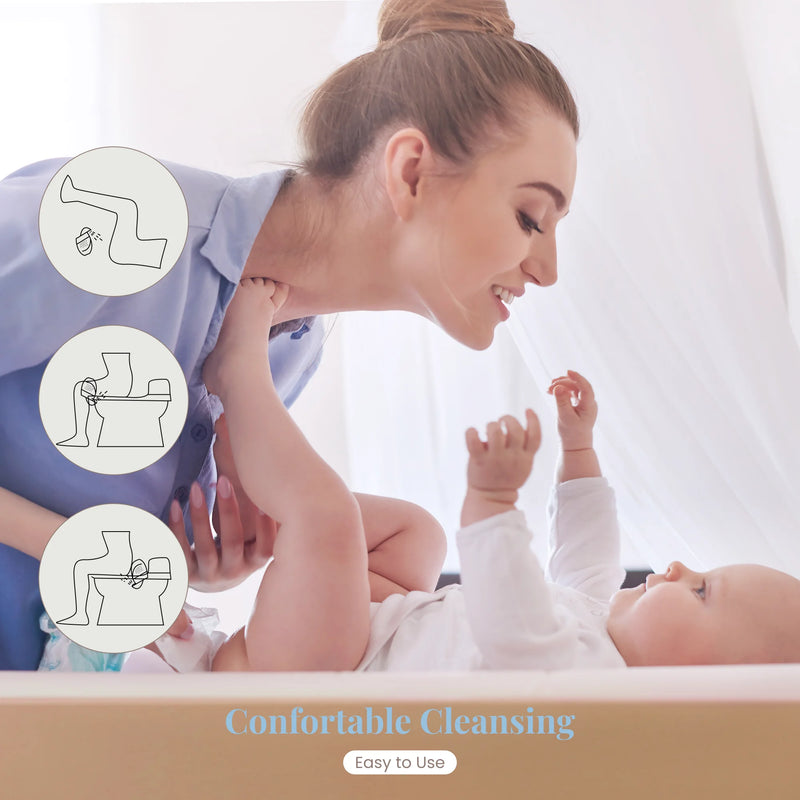 Portable Bidet for Travel, Mango Shape Rechargeable Electric Travel Bidet Sprayer with Adaptor, Mini High Pressure Handheld Bidet for Women Men Baby Cleaning