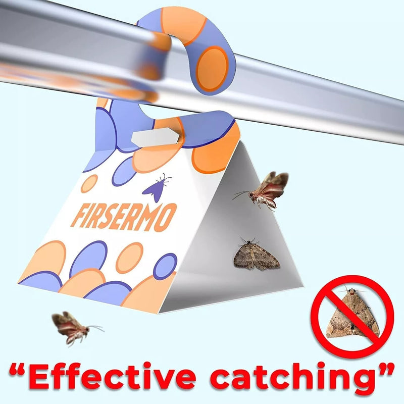 6 Pack Clothes Moth Traps Sticky Pheromone Glue Bug Repellent Closet Wardrobe